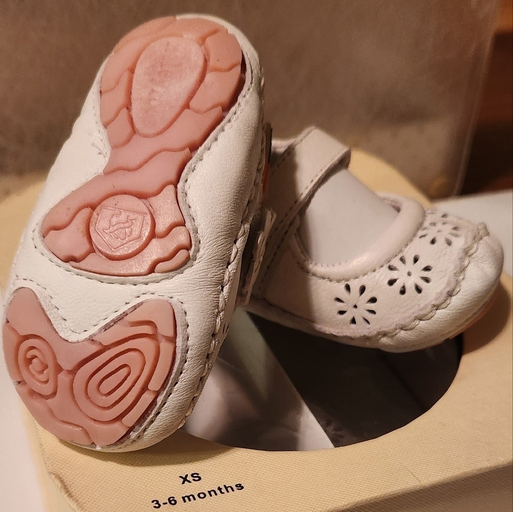 Nib vintage 3-6 month Riley Roos white leather Mary Jane style shoes‎ - Picture 3 of 8